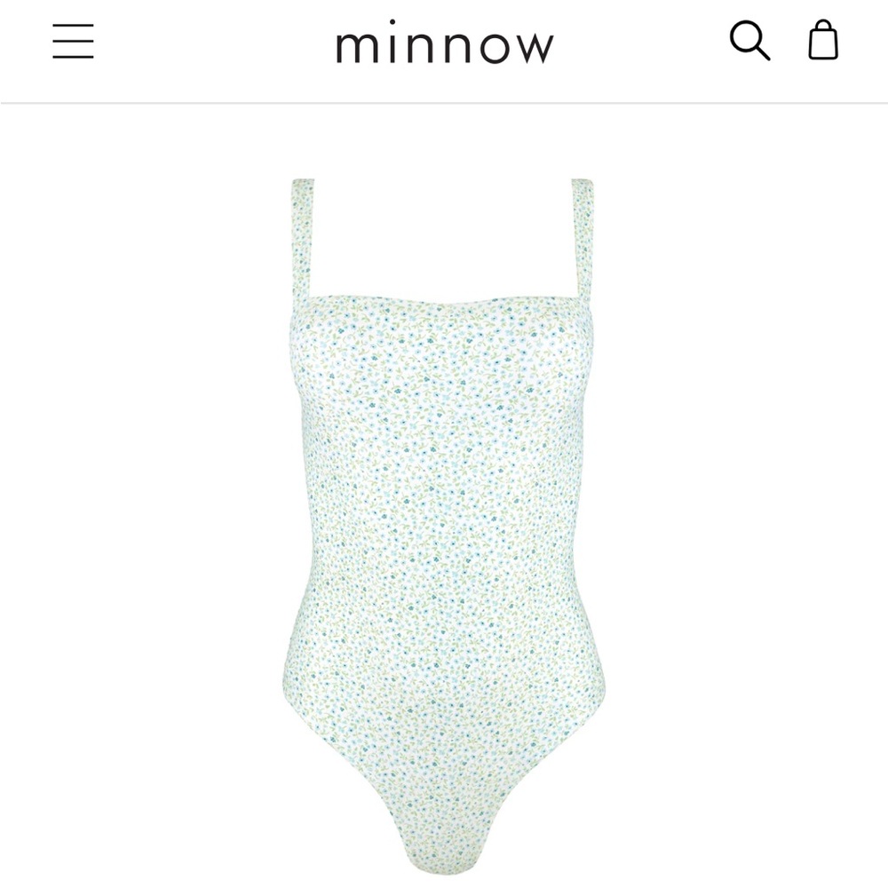 Minnow Hibiscus Ditsy Swimsuit, size small
